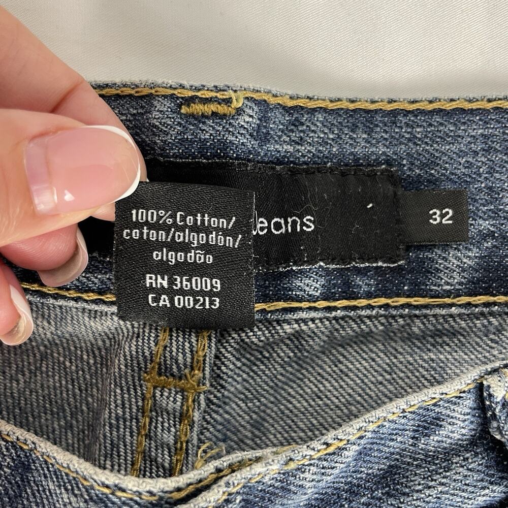 Calvin Klein Men's Straight Leg Denim Jeans medium wash 32x32 - Picture 4 of 5